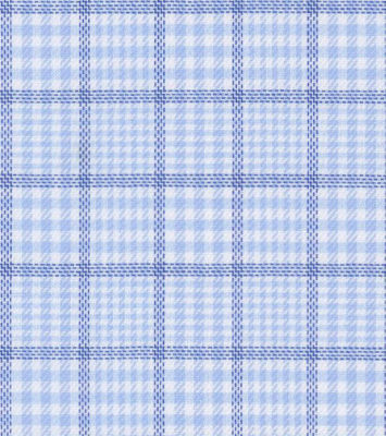 Lt Blue Glen Plaid Dress Shirt
