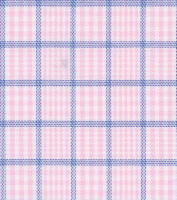 Lt Pink Glen Plaid Dress Shirt
