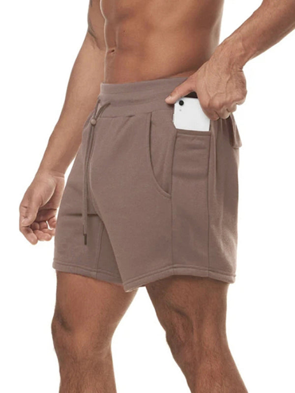 Men's Drawstring Pocketed Training Shorts