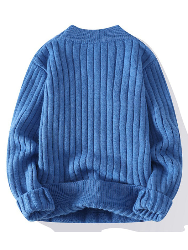 Loose Casual Round Neck Knitted Sweater