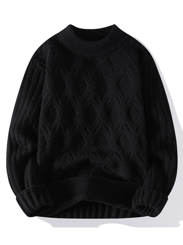 Loose Casual Round Neck Knitted Sweater