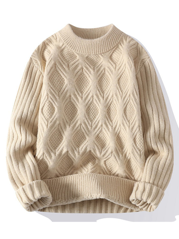 Loose Casual Round Neck Knitted Sweater