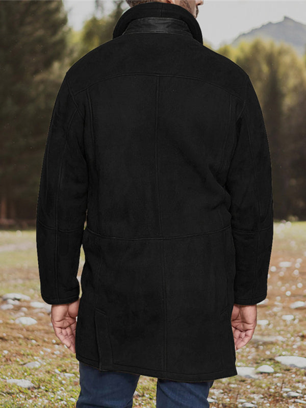Men's Wyoming mid-length loose zipper coat