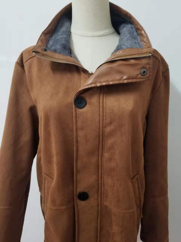 Men's Wyoming mid-length loose zipper coat