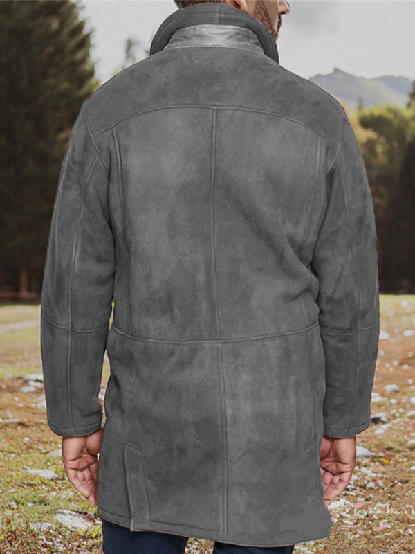Men's Wyoming mid-length loose zipper coat