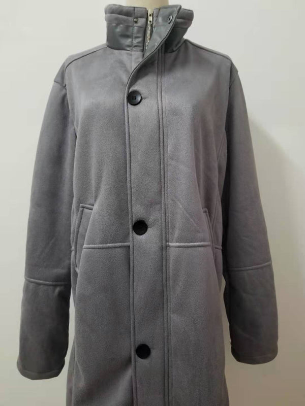 Men's Wyoming mid-length loose zipper coat