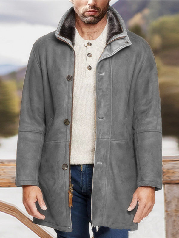 Men's Wyoming mid-length loose zipper coat