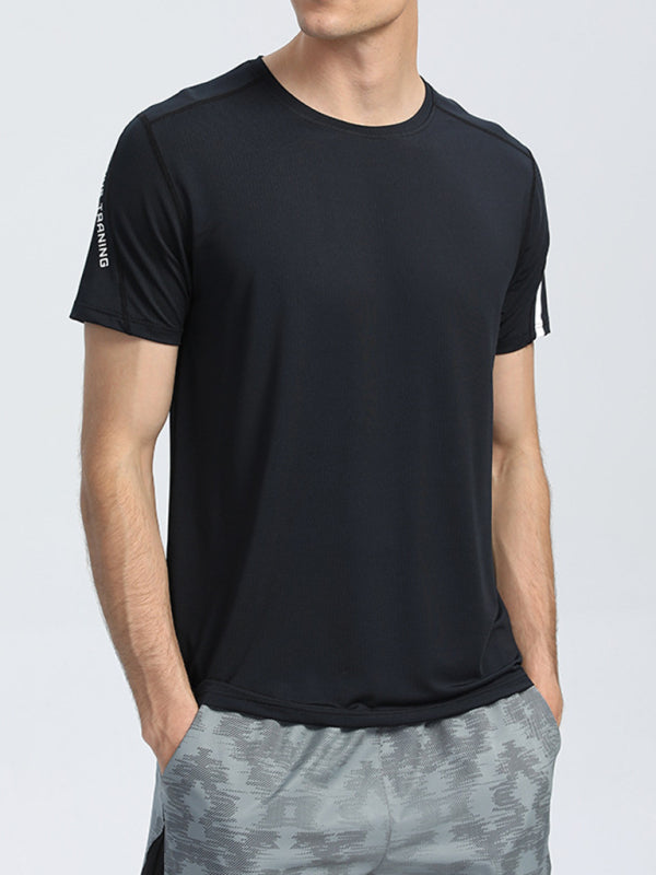 Men's loose, breathable and quick-drying training t-shirt