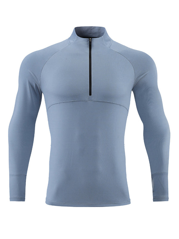 Long-sleeved quick-drying fitness top