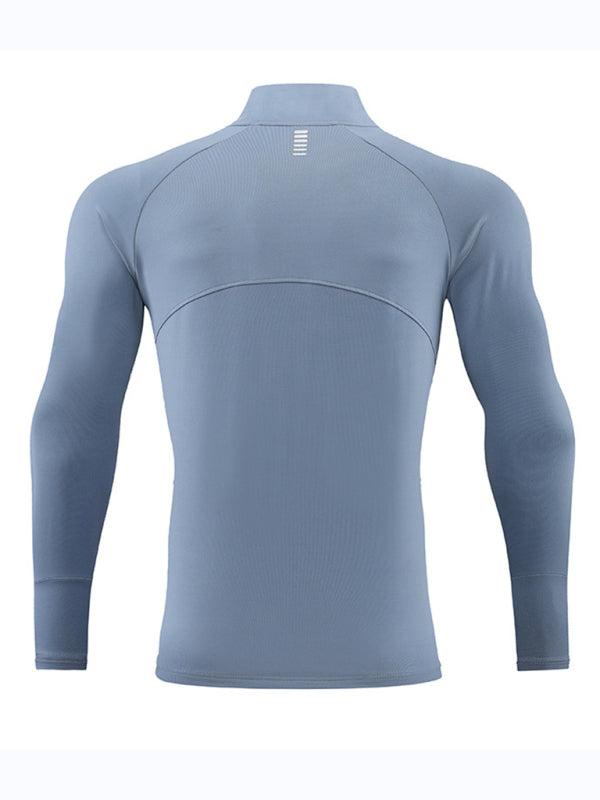 Long-sleeved quick-drying fitness top