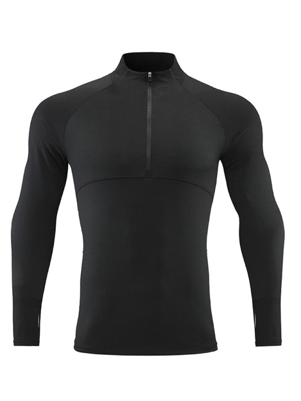 Long-sleeved quick-drying fitness top
