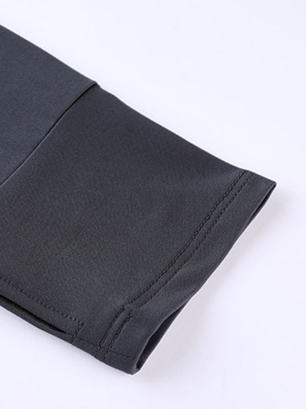 Long-sleeved quick-drying fitness top