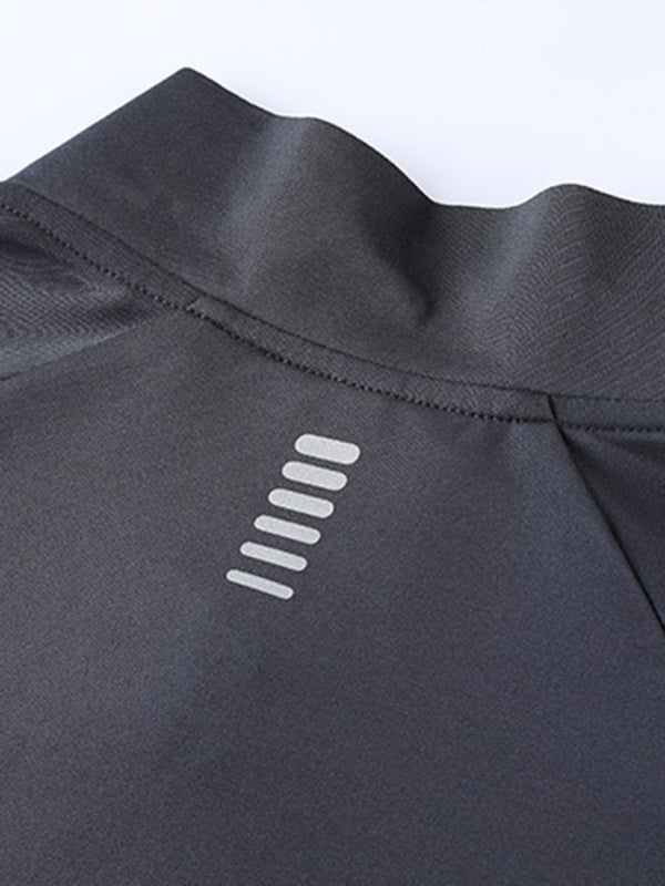 Long-sleeved quick-drying fitness top