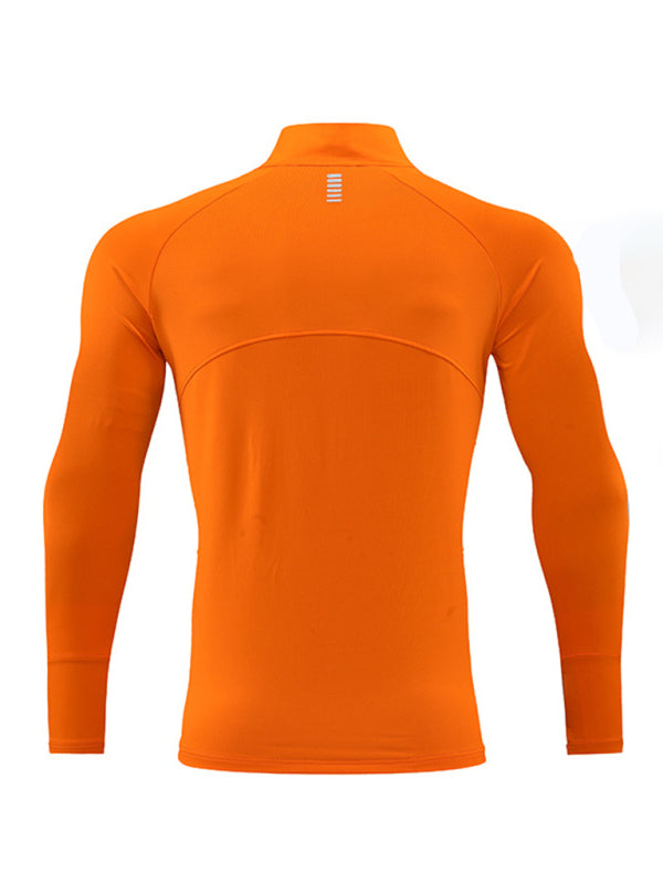 Long-sleeved quick-drying fitness top