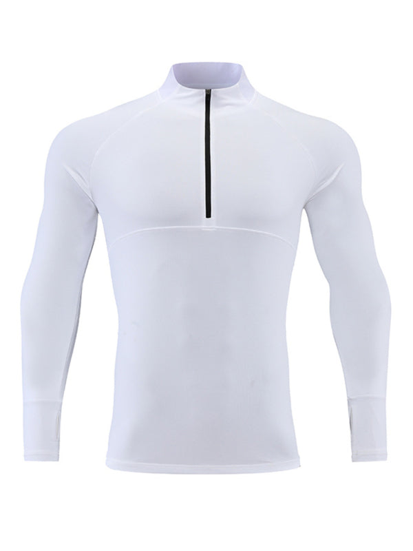 Long-sleeved quick-drying fitness top