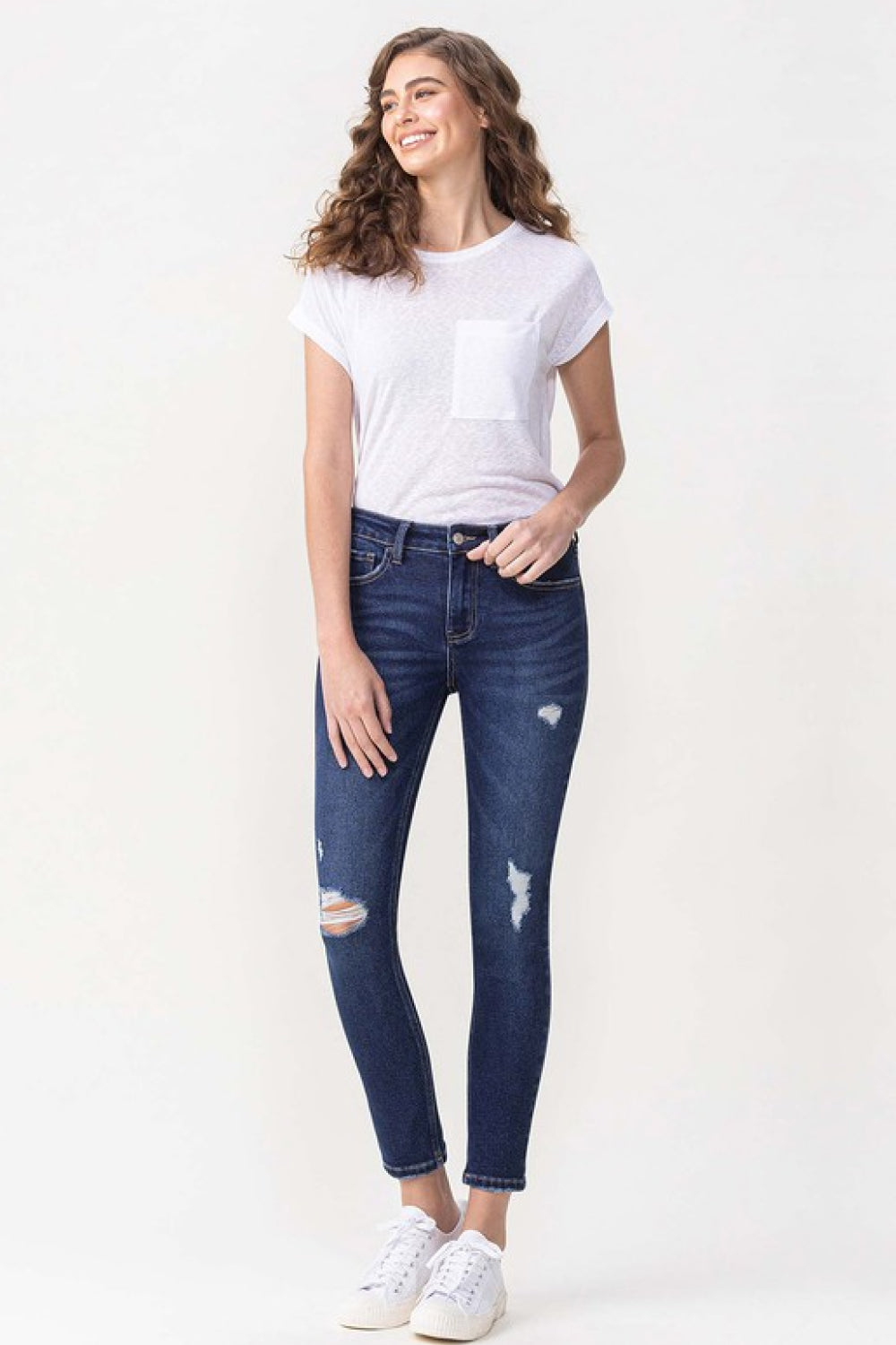 Midrise Crop Skinny Jeans