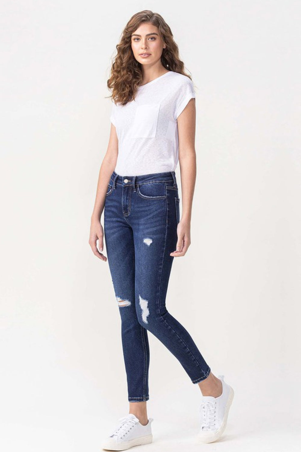 Midrise Crop Skinny Jeans
