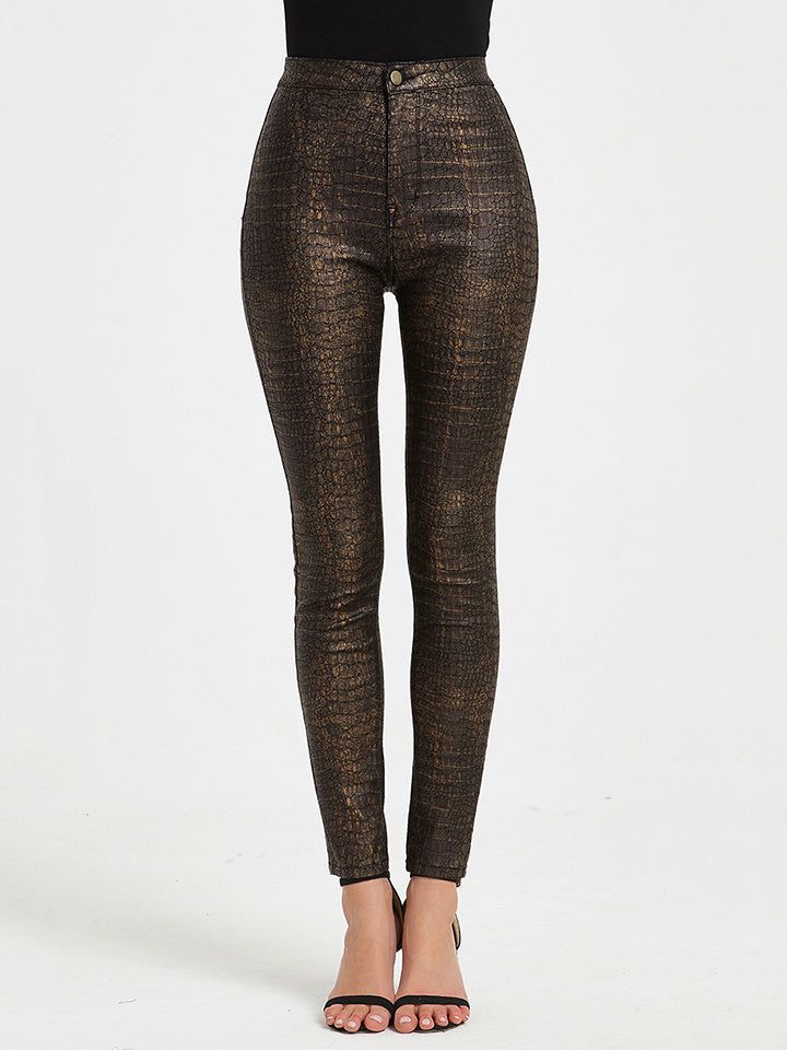 Buttoned Long Jeans