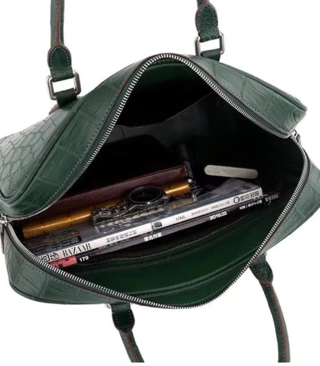 Genuine Crocodile Laptop Briefcase