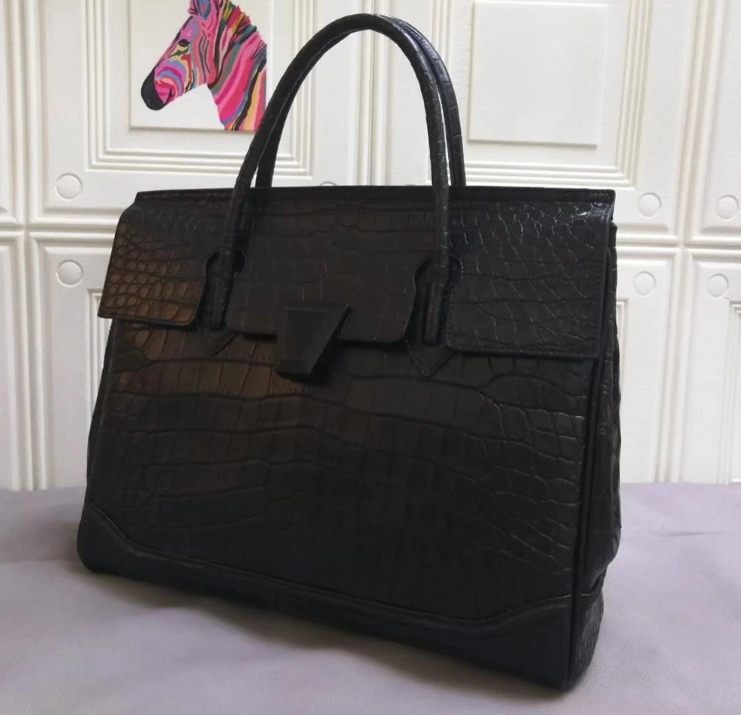 Genuine Crocodile Large Tote Bag