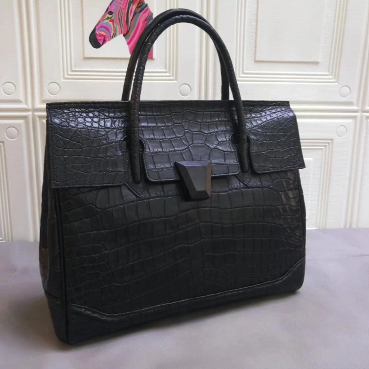 Genuine Crocodile Large Tote Bag