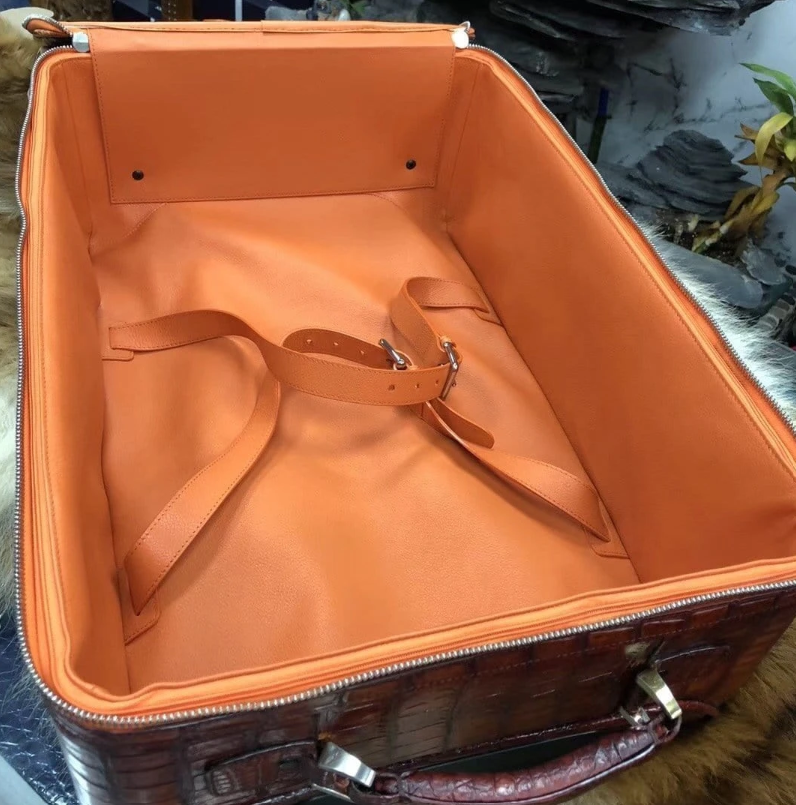 Genuine Crocodile Trolly Classic Suitcase