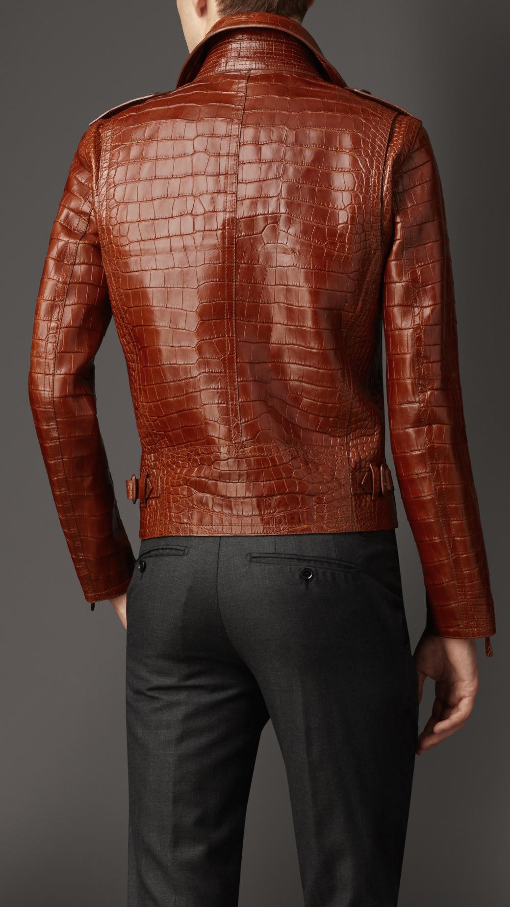 The Agassi Alligator Compact Moto Jacket