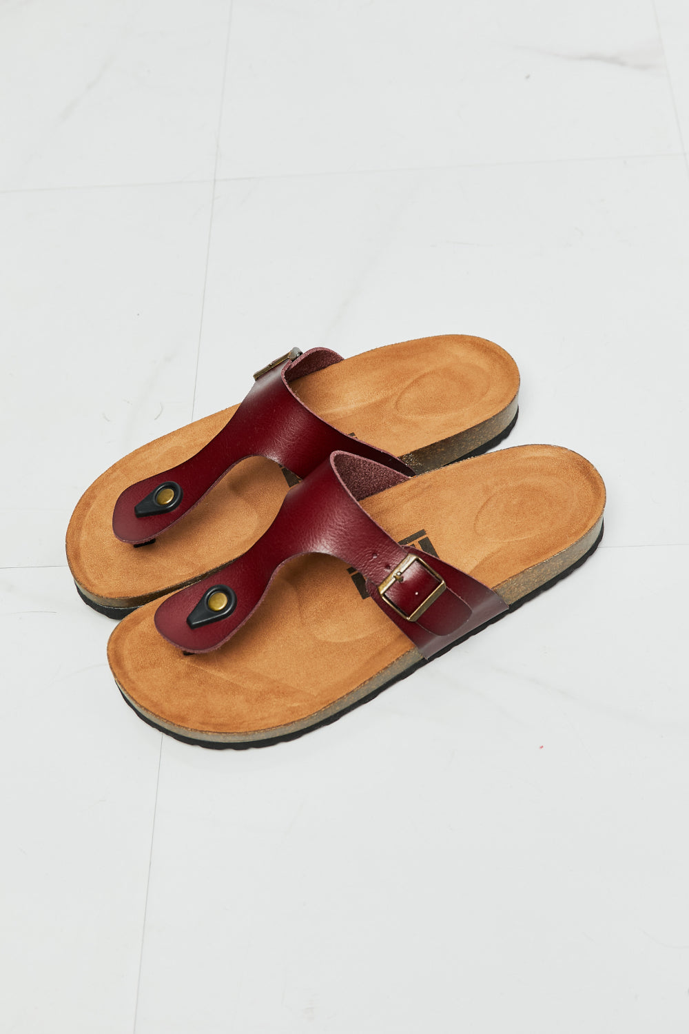 T-Strap Flip-Flop in Brown