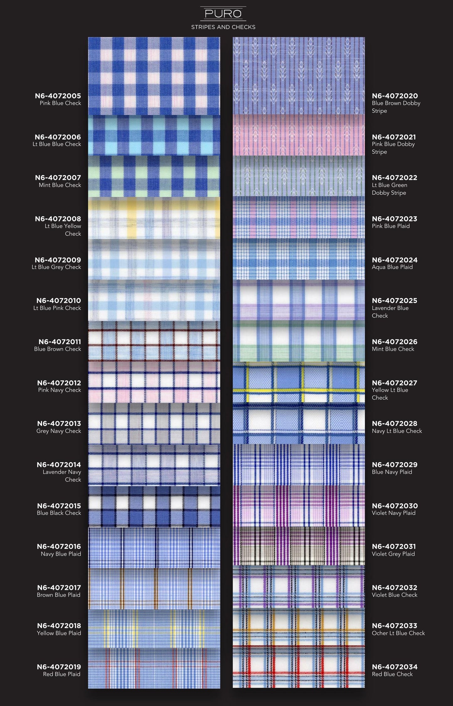 Puro Stripes & Checks Shirting