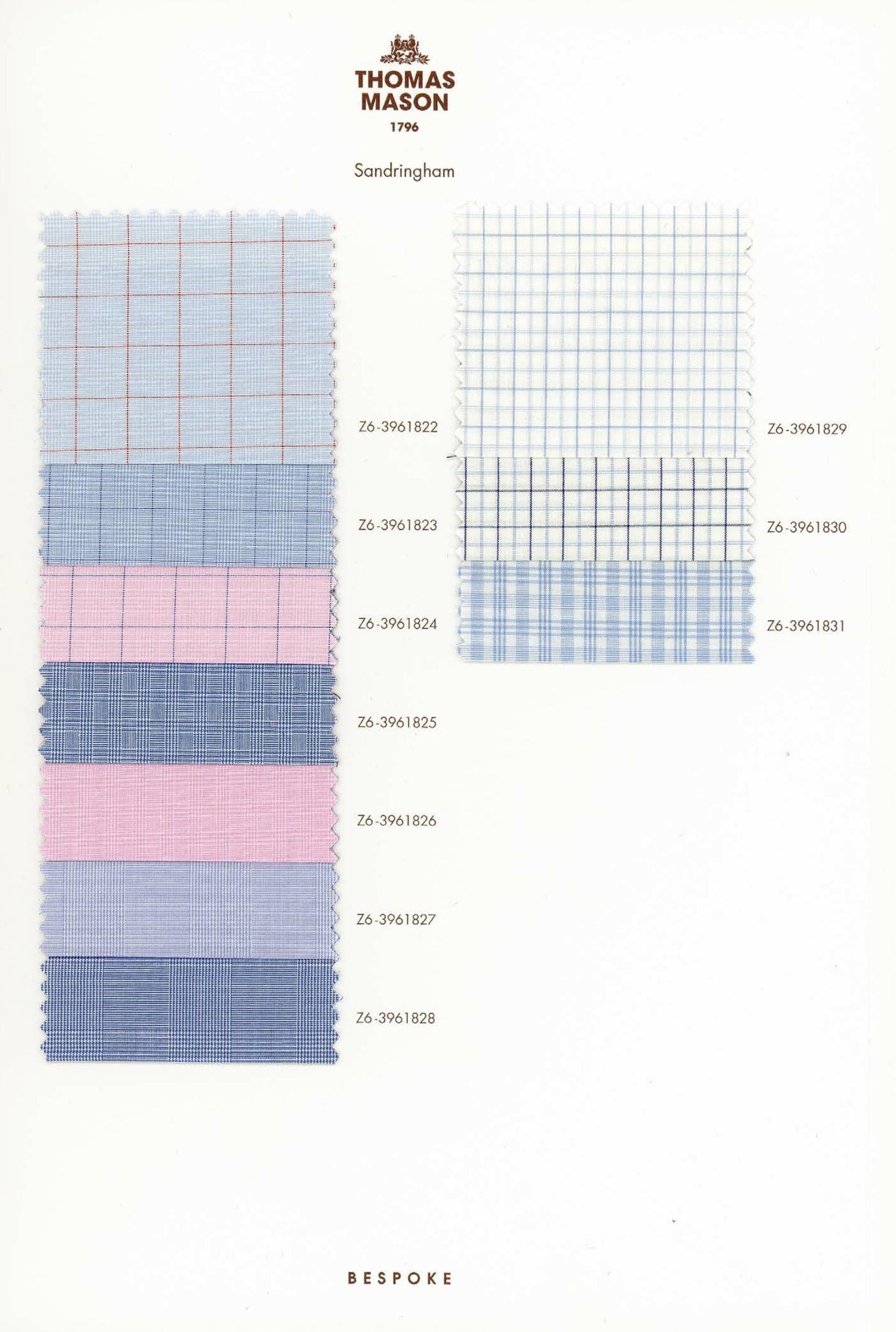 Thomas Mason 1796 Exclusive Shirting
