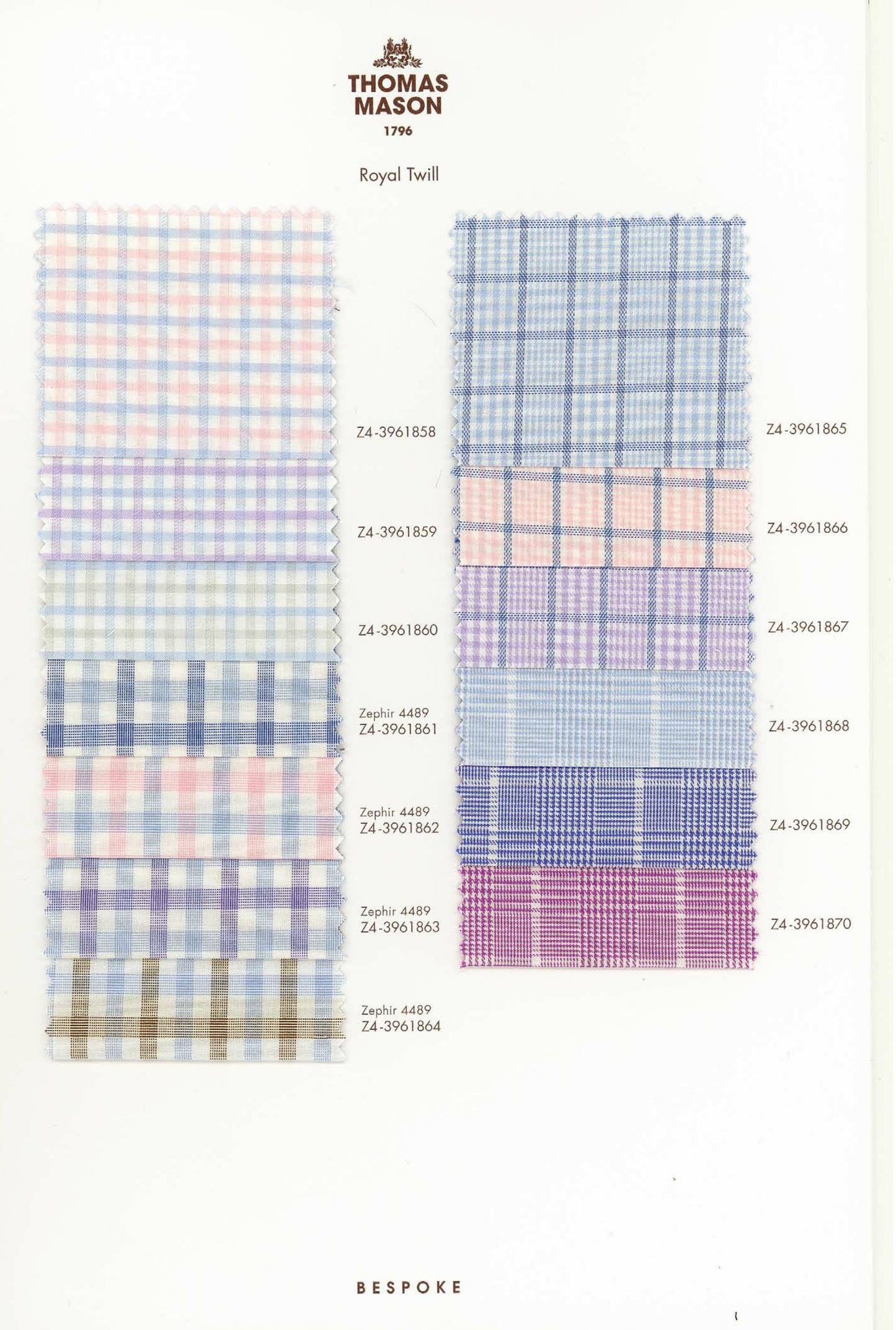 Thomas Mason 1796 Exclusive Shirting