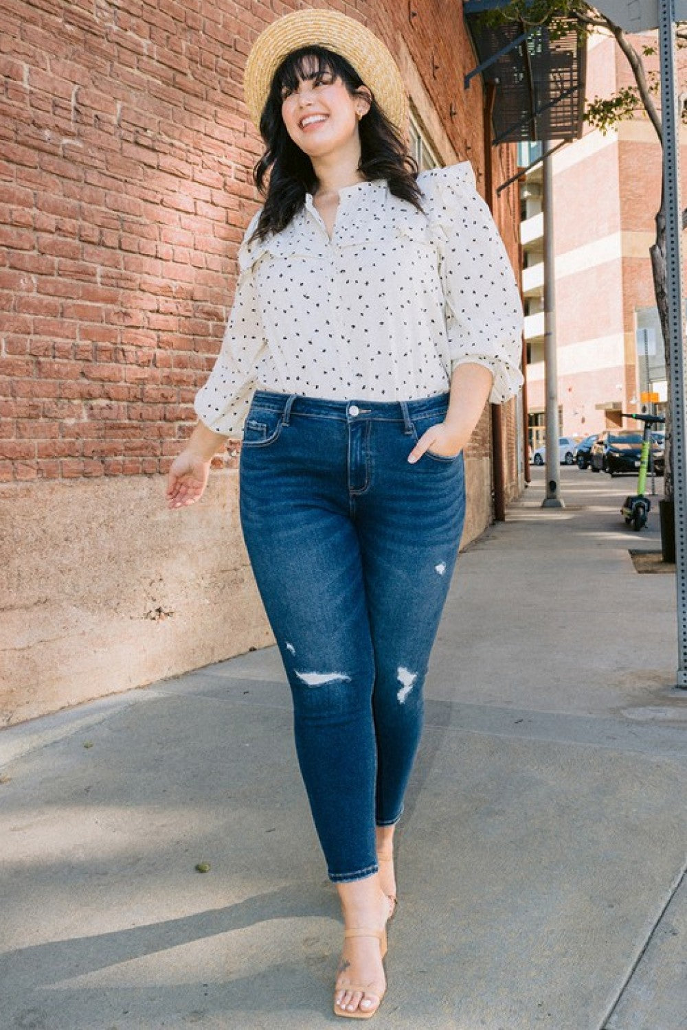 Midrise Crop Skinny Jeans