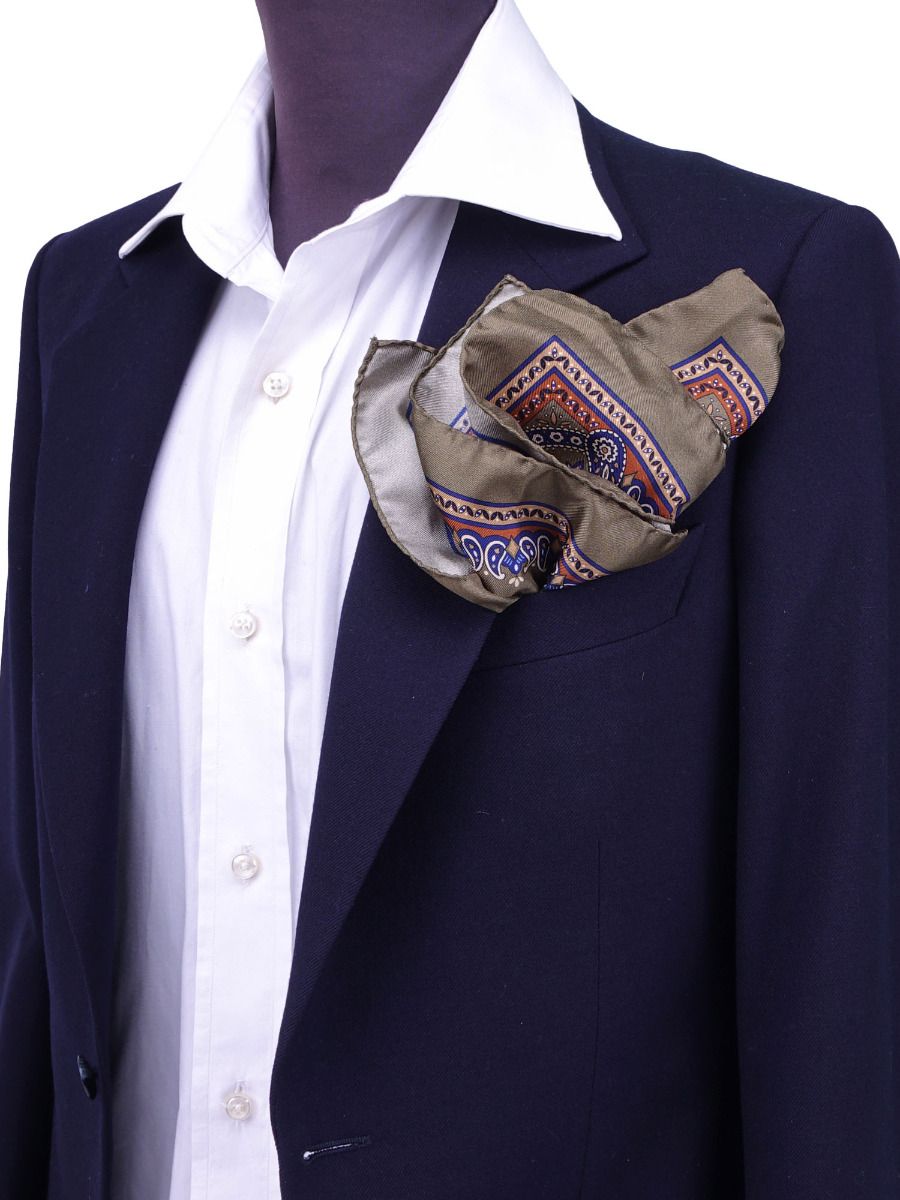 The Annazette XL Silk Pocket Square