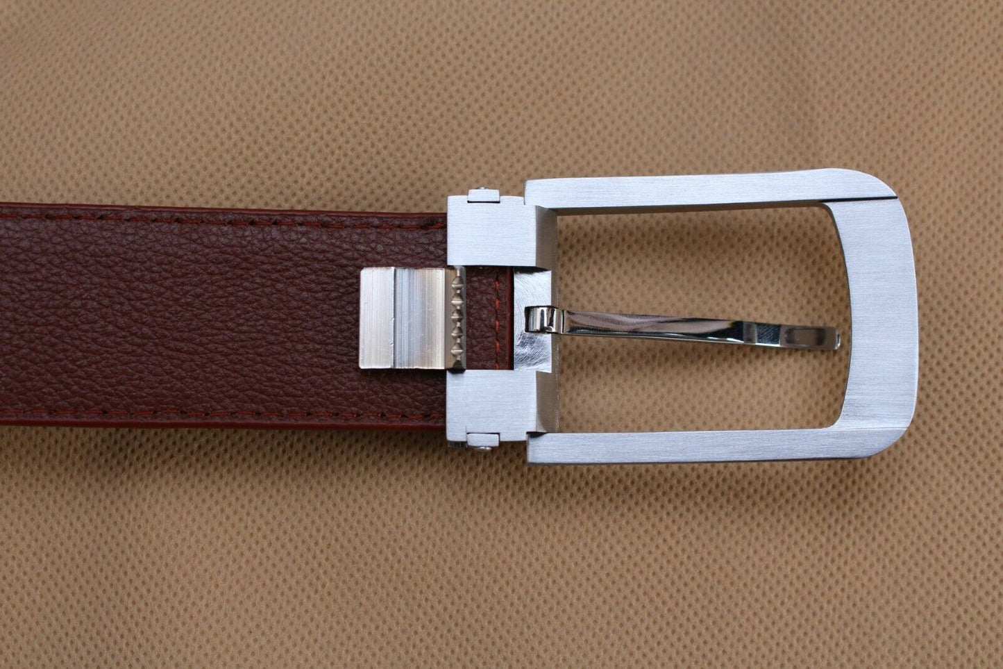 Red Crocodile Leather Belt