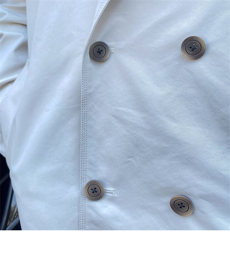 Abbey Mid-length DB Trench Coat