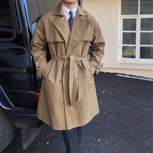Abbey Mid-length DB Trench Coat