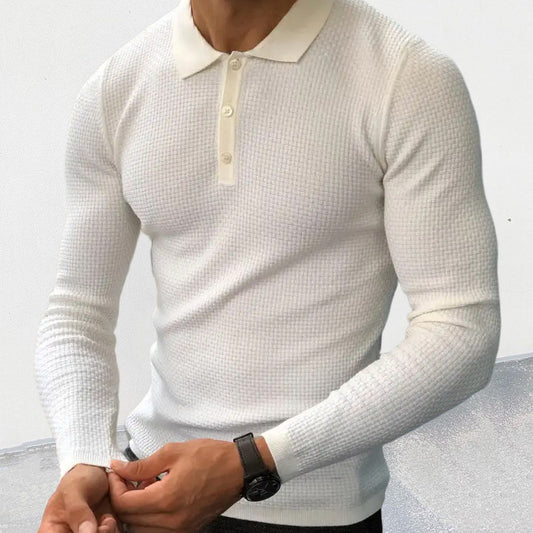 Basket Knit LS Pique
