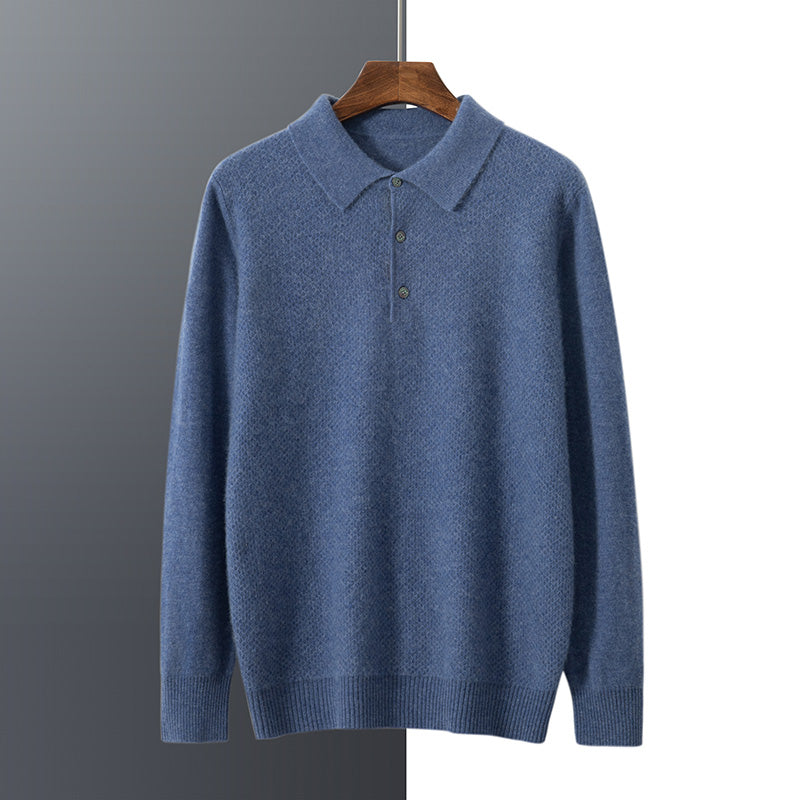 Pique Waffle Weave Cashmere Sweater