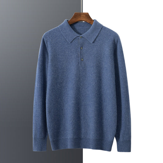 Pique Waffle Weave Cashmere Sweater
