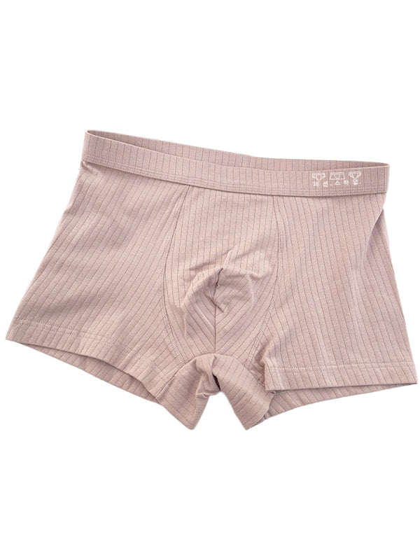 Men's pure cotton boxer briefs