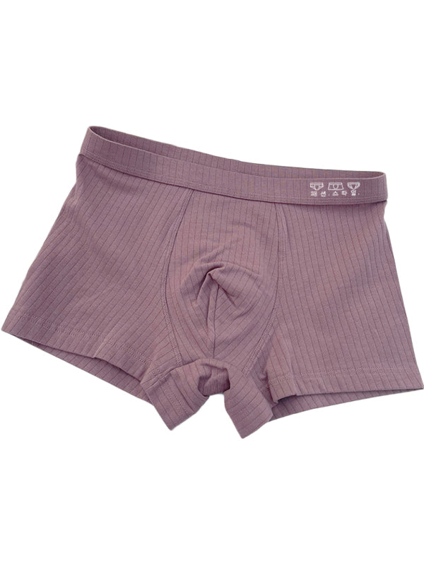 Men's pure cotton boxer briefs