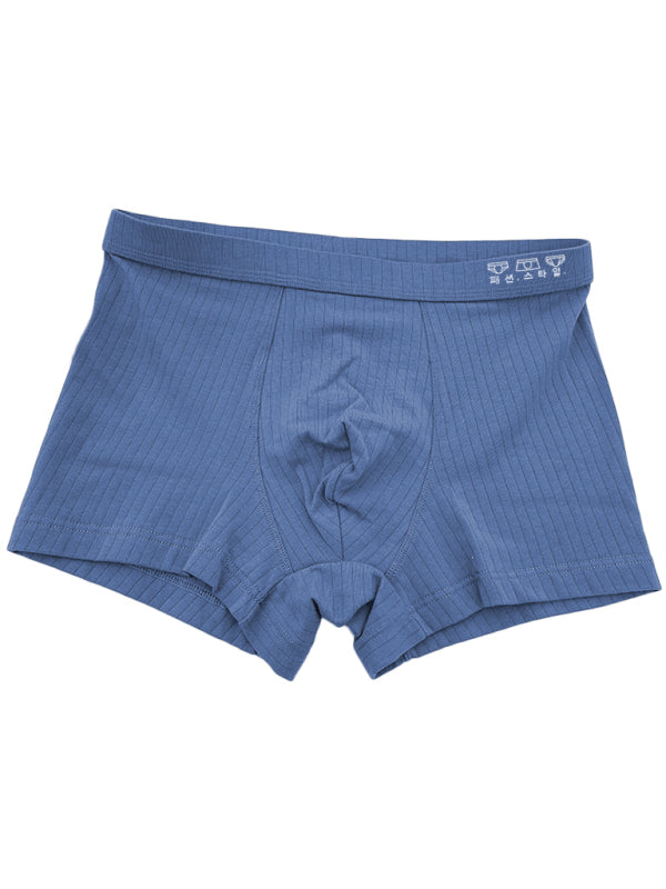 Men's pure cotton boxer briefs