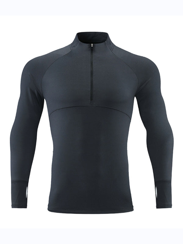 Long-sleeved quick-drying fitness top