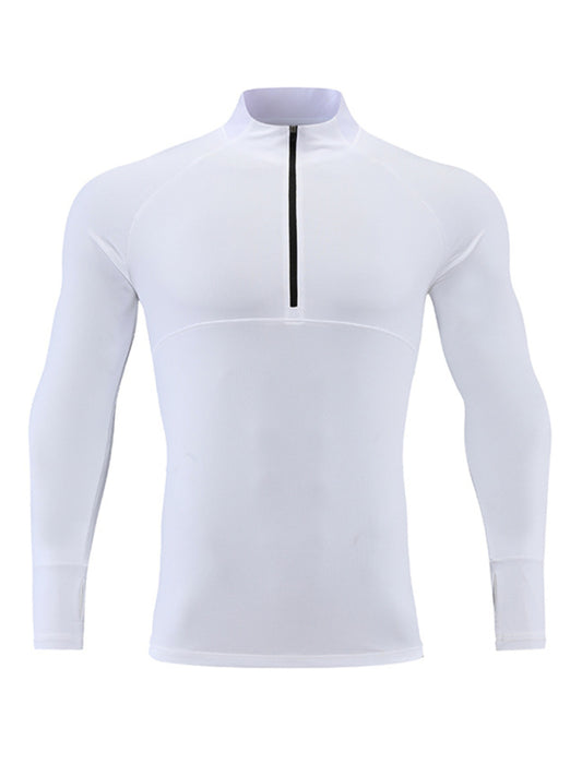 Long-sleeved quick-drying fitness top