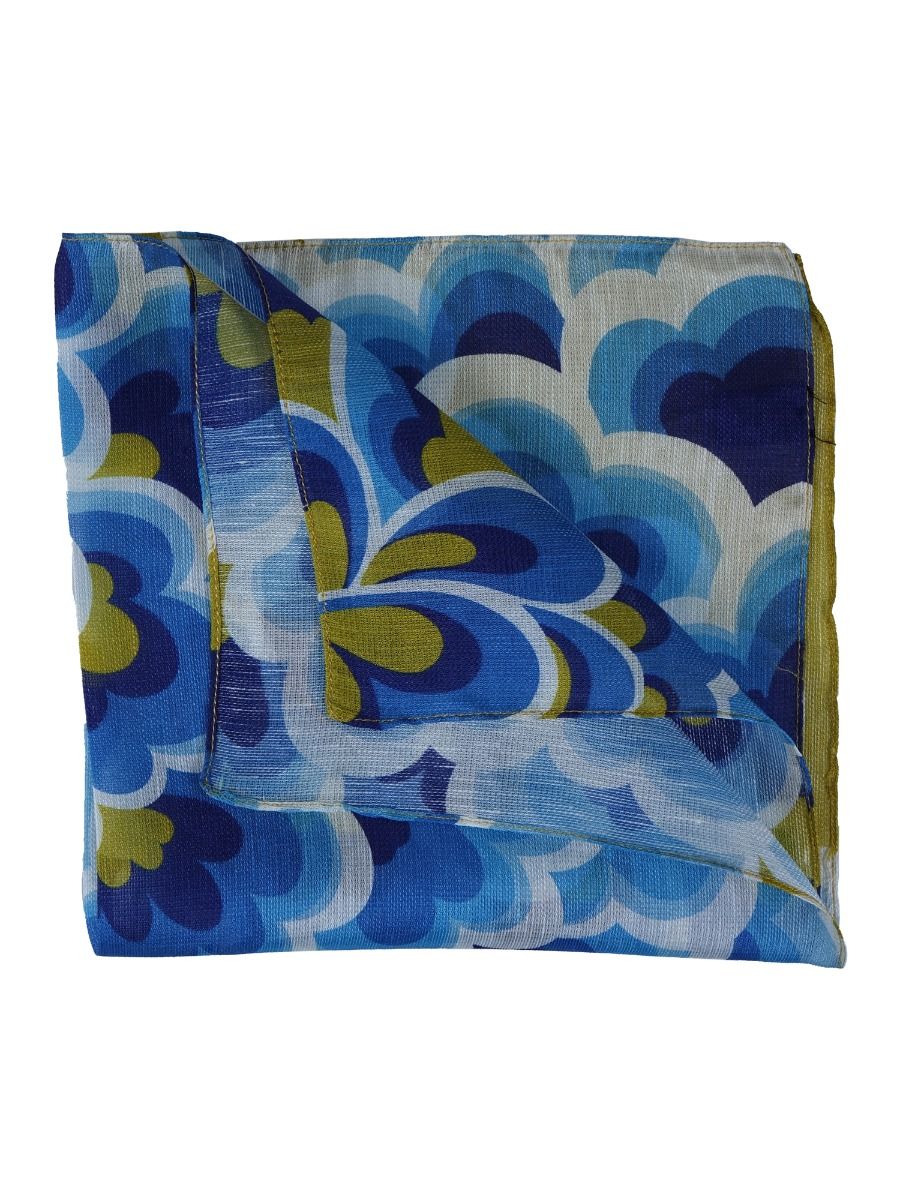 Cloud Linen/silk Pocket Square
