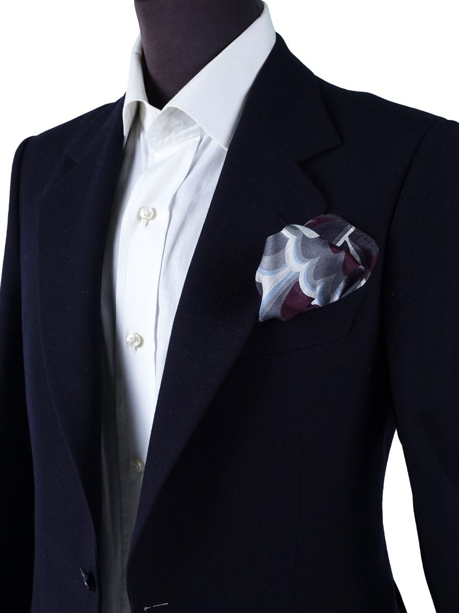 Cloud Linen/silk Pocket Square