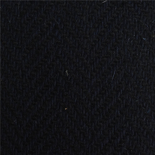 Navy Herringbone Donegal Tweed