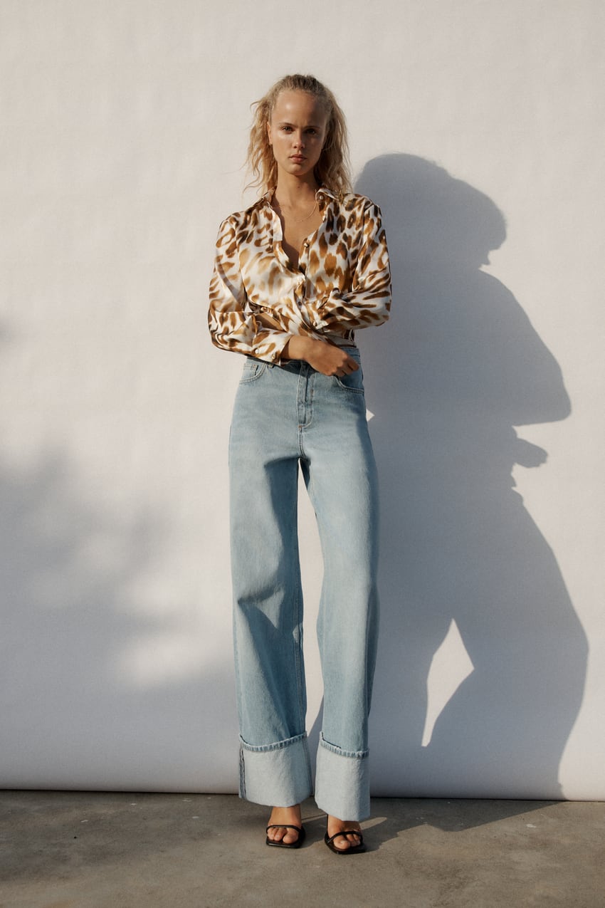 The Retro Smear Leopard Print Blouse