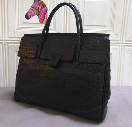 Genuine Crocodile Large Tote Bag