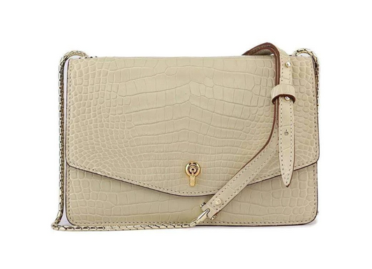 Genuine Crocodile Crossbody Mini Messenger Purse